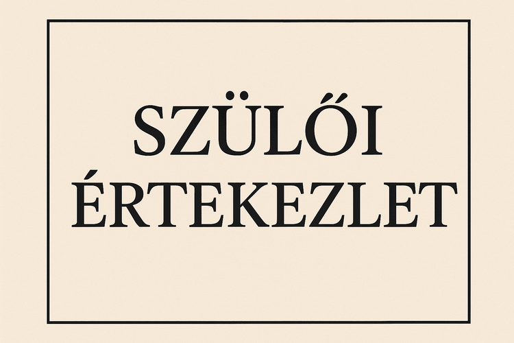 Szülői értekezletek időpontja