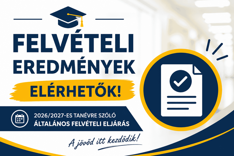 Felvételi eljárás eredménye
