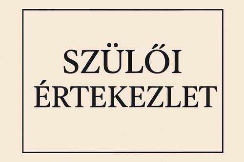 Szülői értekezletek időpontja