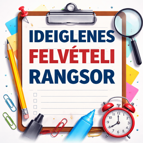 Ideiglenes felvételi rangsor